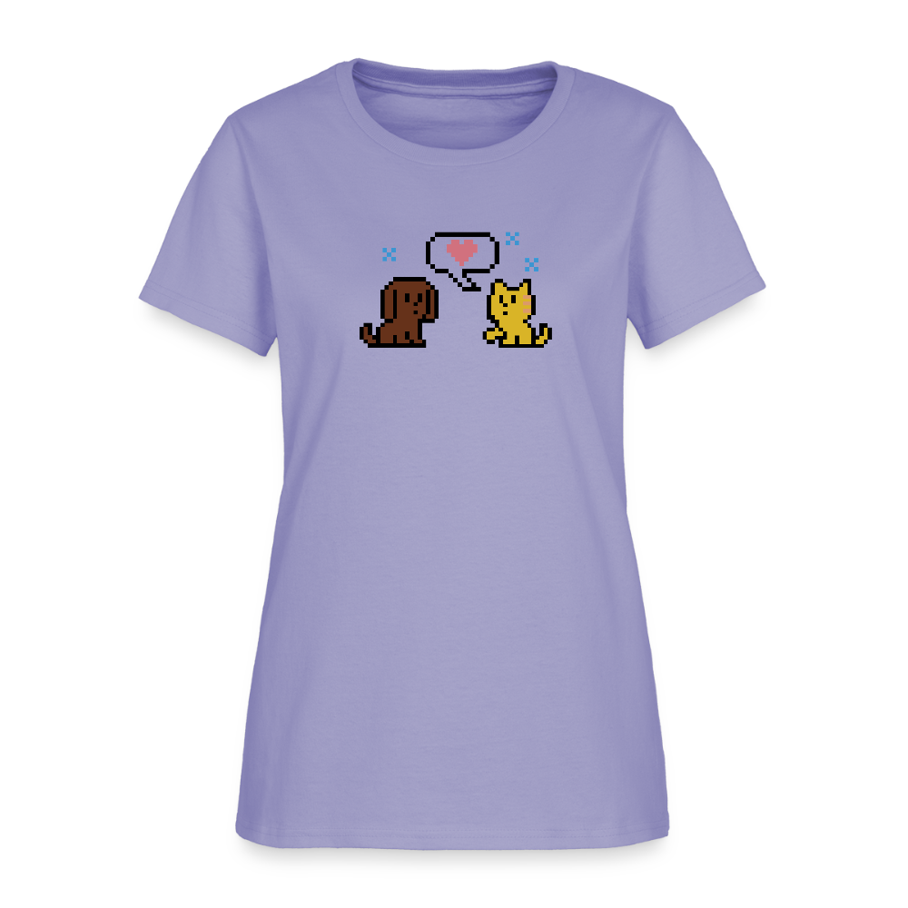 
                  
                    8-Bit Dog & Cat Contoured T-Shirt - lavender
                  
                