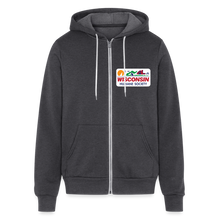 Load image into Gallery viewer, WHS License Plate Bella + Canvas Unisex Full Zip Hoodie - charcoal grey