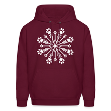 Load image into Gallery viewer, Paw Snowflake Classic Hoodie - burgundy