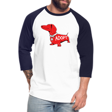 Load image into Gallery viewer, &quot;Big Red Dog&quot; Baseball T-Shirt - white/navy