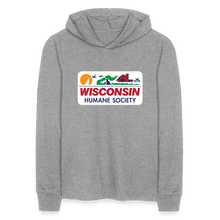 Load image into Gallery viewer, WHS License Plate Long Sleeve Hoodie Shirt - heather grey