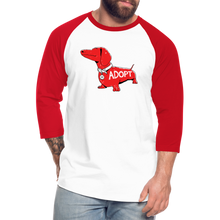 Load image into Gallery viewer, &quot;Big Red Dog&quot; Baseball T-Shirt - white/red