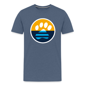 MKE Flag Paw Classic Premium T-Shirt - heather blue