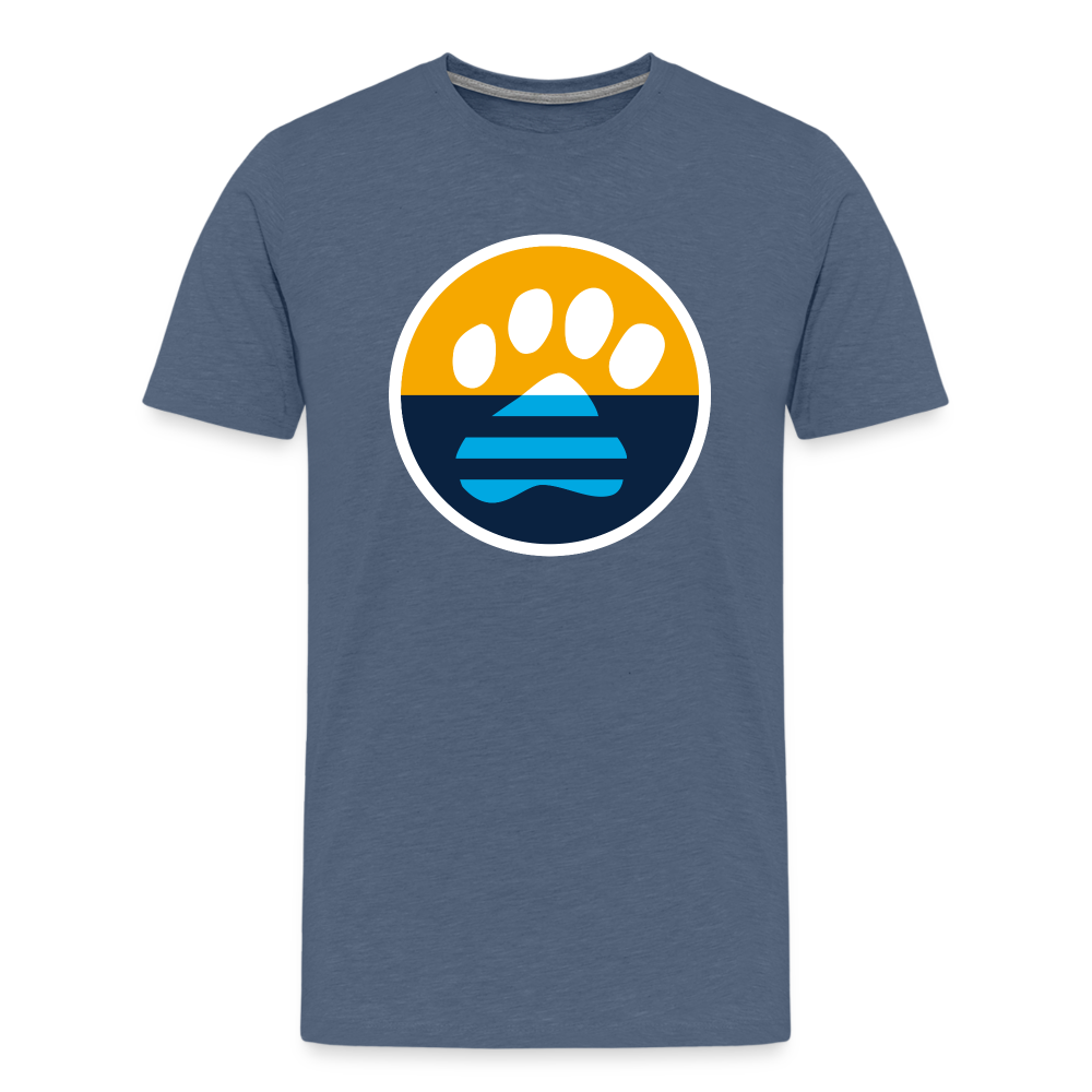 MKE Flag Paw Classic Premium T-Shirt - heather blue