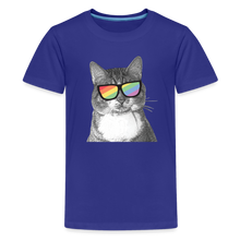 Load image into Gallery viewer, Pride Cat Kids&#39; Premium T-Shirt - royal blue