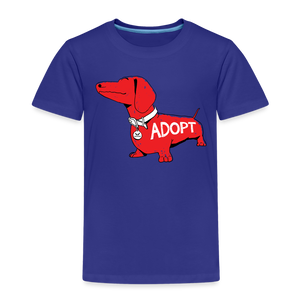 "Big Red Dog" Toddler Premium T-Shirt - royal blue