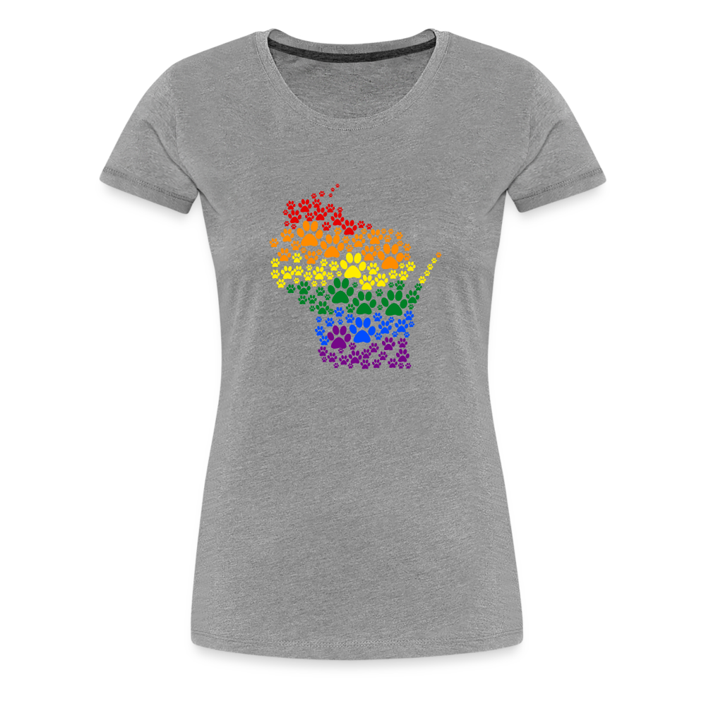 
                  
                    Pride Paws Contoured Premium T-Shirt - heather gray
                  
                