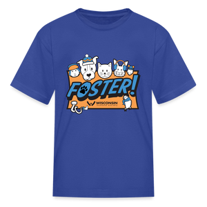 Foster Winter Logo Kids' T-Shirt - royal blue