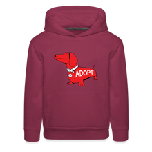 Load image into Gallery viewer, &quot;Big Red Dog&quot; Kids‘ Premium Hoodie - burgundy