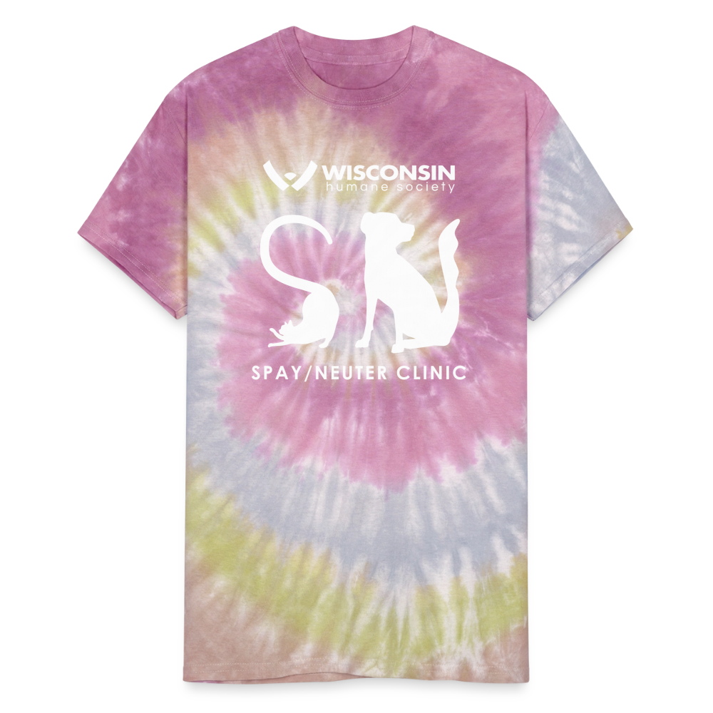 
                  
                    Spay/Neuter Clinic Tie Dye T-Shirt - Desert Rose
                  
                