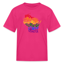 Load image into Gallery viewer, Pride Paws Kids&#39; T-Shirt - fuchsia