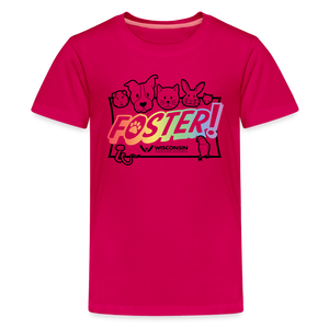 Foster Pride Kids' Premium T-Shirt - dark pink