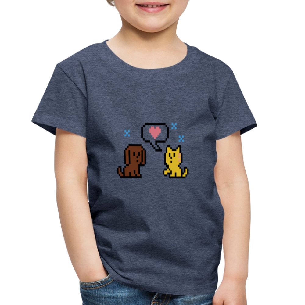 
                  
                    8-Bit Dog & Cat Toddler Premium T-Shirt - heather blue
                  
                