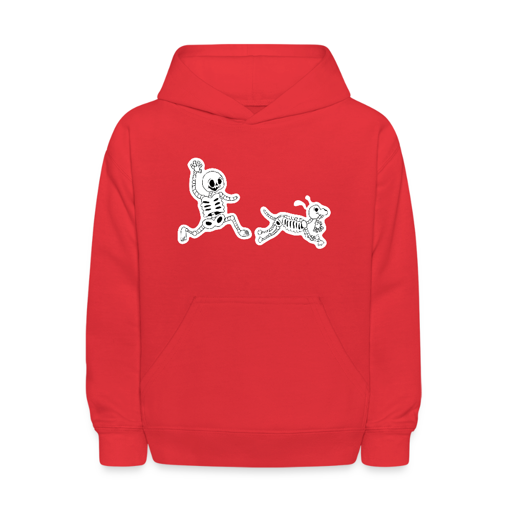 
                  
                    Skeleton Friends Kids' Hoodie - red
                  
                