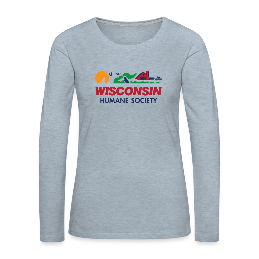 
                  
                    WHS License Plate Contoured Long Sleeve T-Shirt - heather ice blue
                  
                