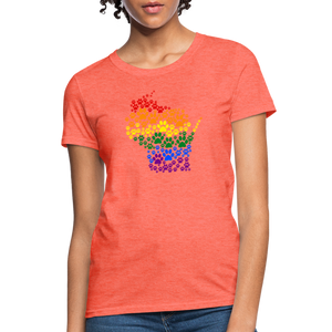 Pride Paws Classic T-Shirt - heather coral