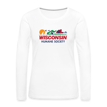 Load image into Gallery viewer, WHS License Plate Contoured Long Sleeve T-Shirt - white