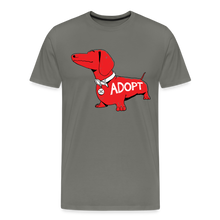 Load image into Gallery viewer, &quot;Big Red Dog&quot; Classic Premium T-Shirt - asphalt gray