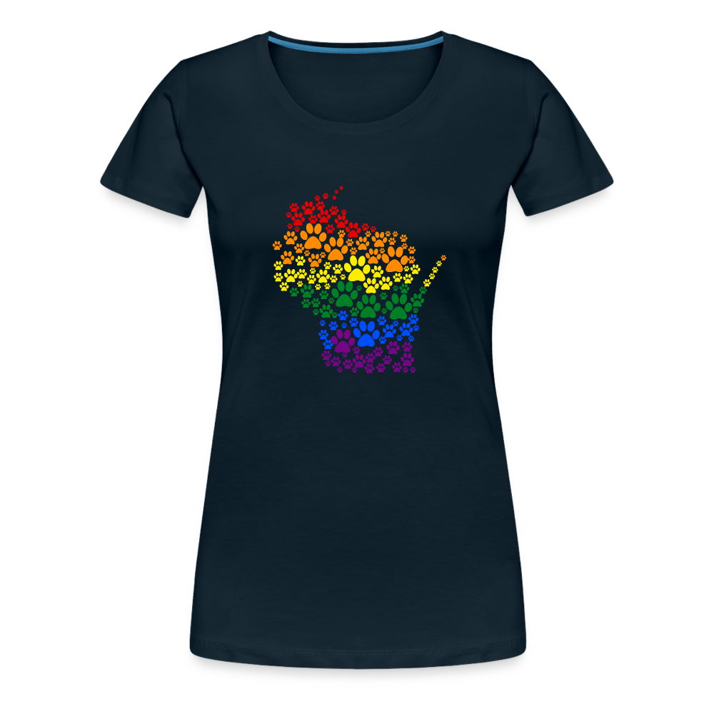 
                  
                    Pride Paws Contoured Premium T-Shirt - deep navy
                  
                