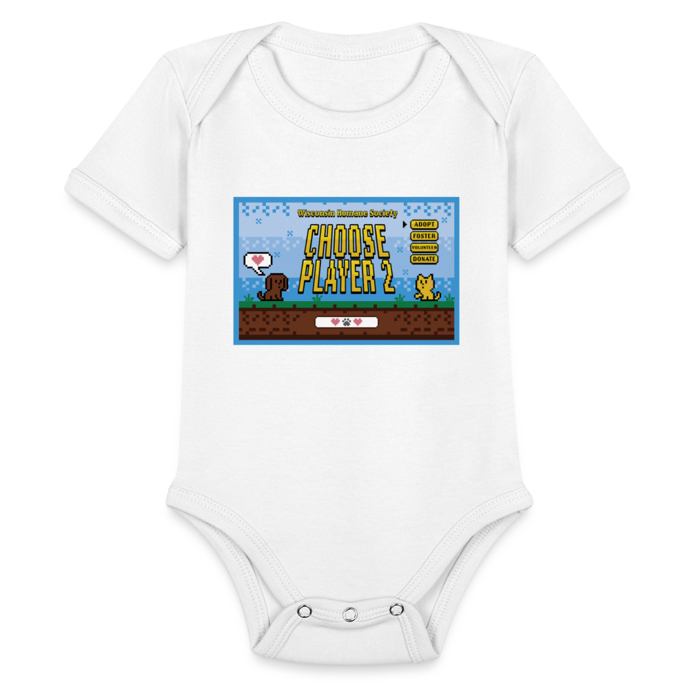 
                  
                    WHS Player 2 Organic Short Sleeve Baby Bodysuit - white
                  
                