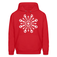 Load image into Gallery viewer, Paw Snowflake Classic Hoodie - red