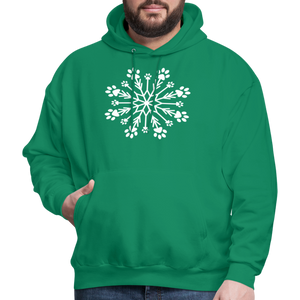 Paw Snowflake Classic Hoodie - kelly green