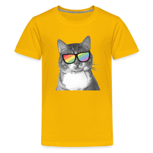 Load image into Gallery viewer, Pride Cat Kids&#39; Premium T-Shirt - sun yellow