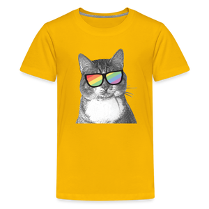 Pride Cat Kids' Premium T-Shirt - sun yellow