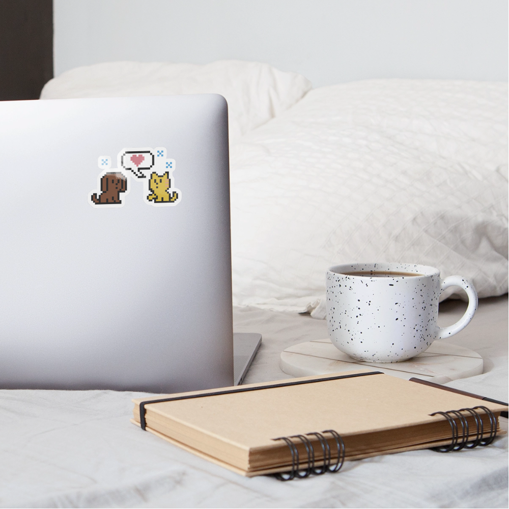 
                  
                    WHS 8-Bit Dog&Cat Sticker - white glossy
                  
                