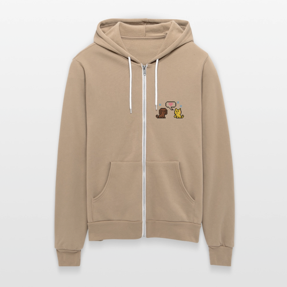 
                  
                    8-Bit Dog & Cat Bella + Canvas Unisex Full Zip Hoodie - tan
                  
                