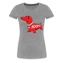 Load image into Gallery viewer, &quot;Big Red Dog&quot; Contoured Premium T-Shirt - heather gray