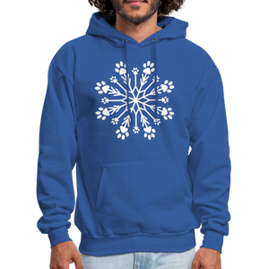 Paw Snowflake Classic Hoodie - royal blue