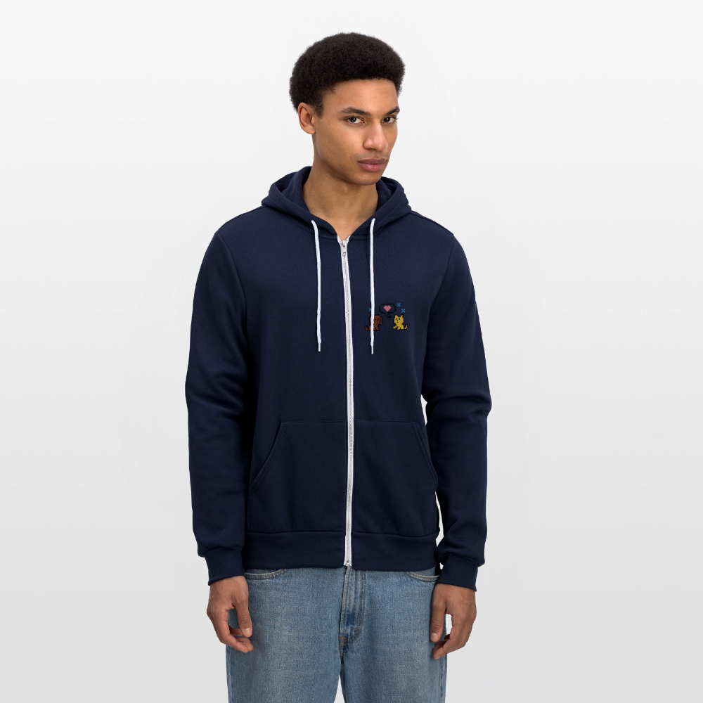 
                  
                    8-Bit Dog & Cat Bella + Canvas Unisex Full Zip Hoodie - navy
                  
                