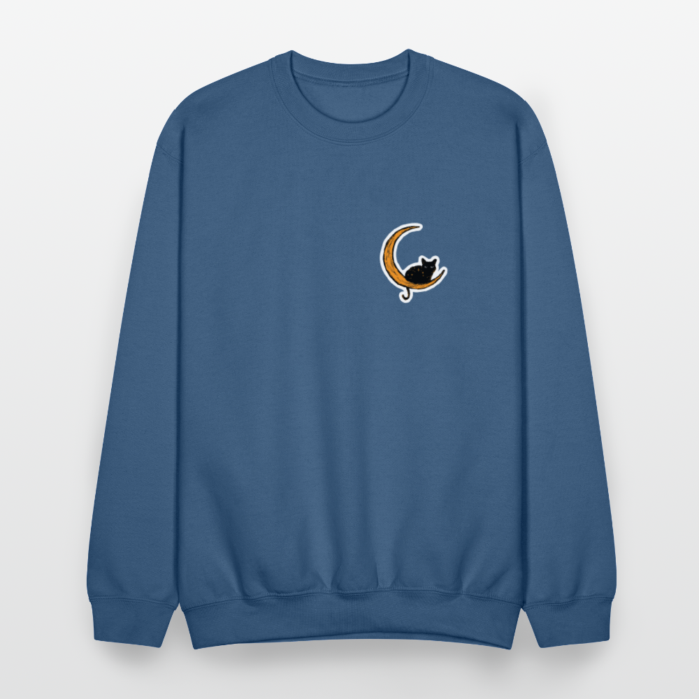 
                  
                    Moon Cat Crewneck Sweatshirt - indigo blue
                  
                