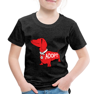 "Big Red Dog" Toddler Premium T-Shirt - charcoal grey