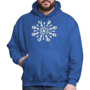 Paw Snowflake Classic Hoodie - royal blue