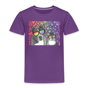 Pride Party Toddler Premium T-Shirt - purple