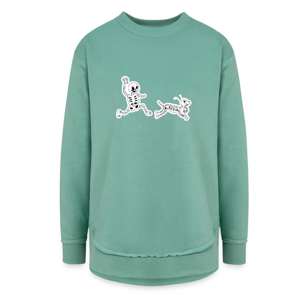 
                  
                    Skeleton Friends Weekend Tunic Fleece Sweatshirt - saltwater
                  
                