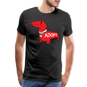 "Big Red Dog" Classic Premium T-Shirt - black