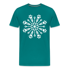 Load image into Gallery viewer, Paw Snowflake Premium T-Shirt - teal