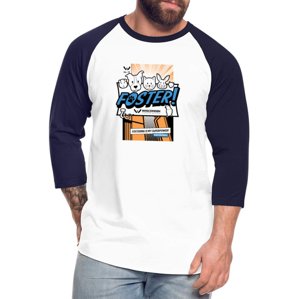 
                  
                    Foster Comic Baseball T-Shirt - white/navy
                  
                