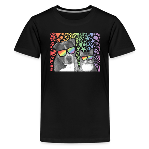 Pride Party Kids' Premium T-Shirt - black