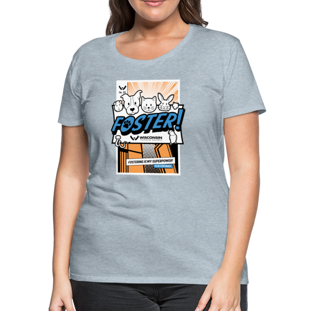 
                  
                    Foster Comic Contoured Premium T-Shirt - heather ice blue
                  
                