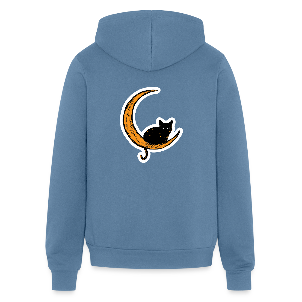 
                  
                    Moon Cat Bella + Canvas Unisex Full Zip Hoodie - steel blue
                  
                