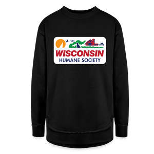 WHS License Plate Weekend Tunic Fleece Sweatshirt - black