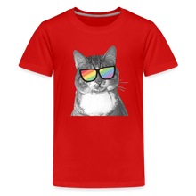 Load image into Gallery viewer, Pride Cat Kids&#39; Premium T-Shirt - red