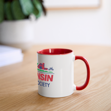 Load image into Gallery viewer, WHS License Plate Panoramic Mug - white/red