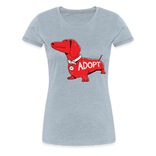 Load image into Gallery viewer, &quot;Big Red Dog&quot; Contoured Premium T-Shirt - heather ice blue