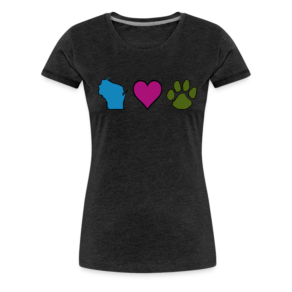 
                  
                    WI Loves Pets Contoured Premium T-Shirt - charcoal grey
                  
                