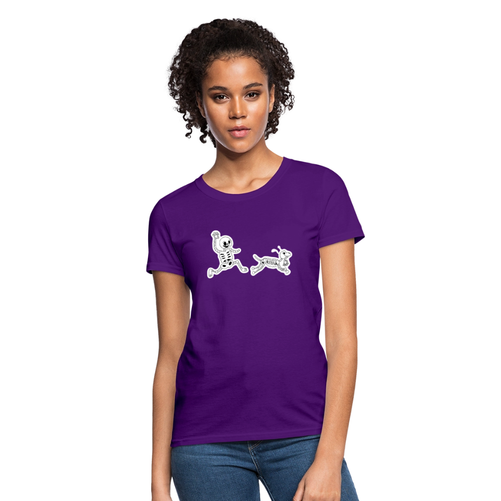
                  
                    Skeleton Friends Contoured T-Shirt - purple
                  
                